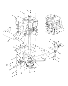 Kohler Engine Accessories 27hp Diagram and Parts List for M60-KH (53BH8CT6050-27HP-OHV)(2010) Cub Cadet Lawn Tractor